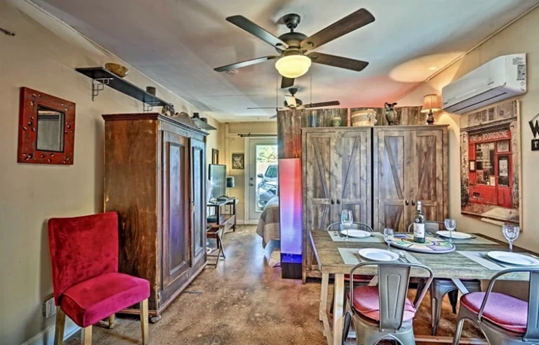 Dining and living area